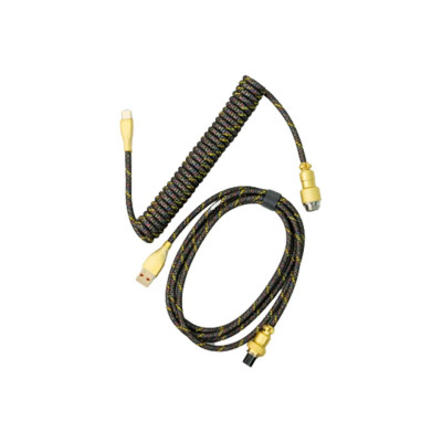 Coiled Cable & Straight Cable Type-C - Black Gold